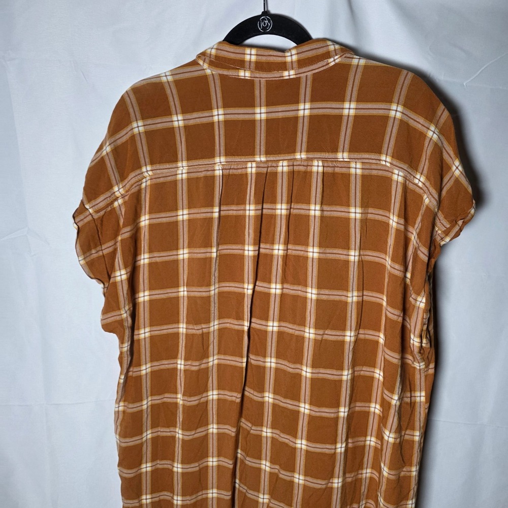 Old‎ Navy Women's Plaid Shirt Dress Multicolor Short Sleeve XXL - Picture 3 of 6